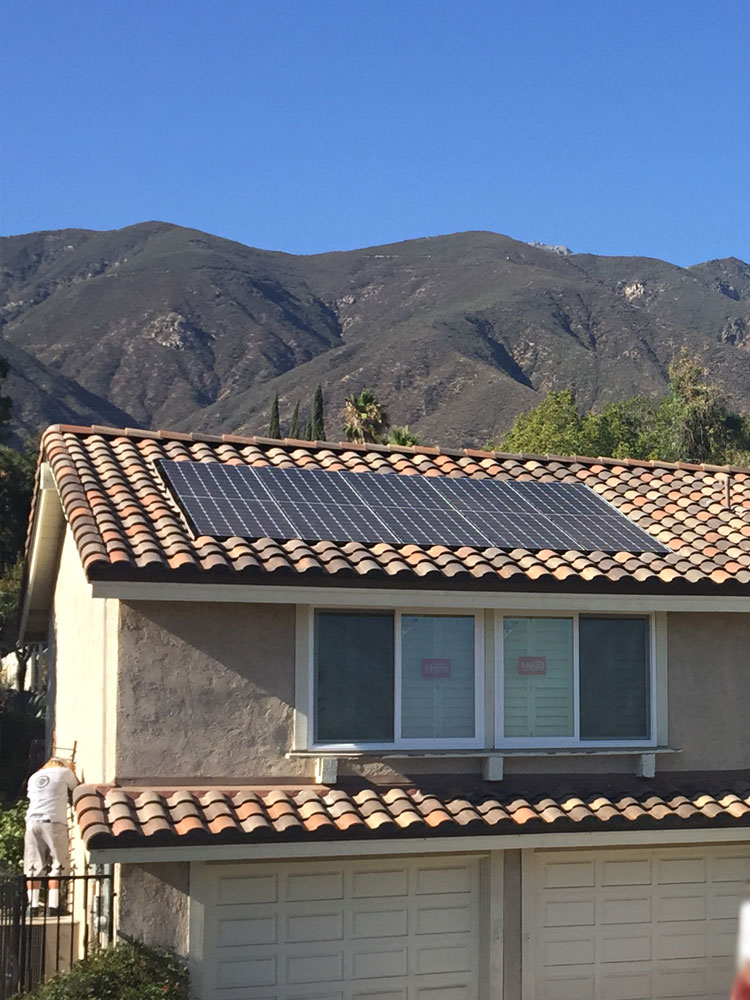 T & G Roofing installed recessed solar panels for a nice clean look